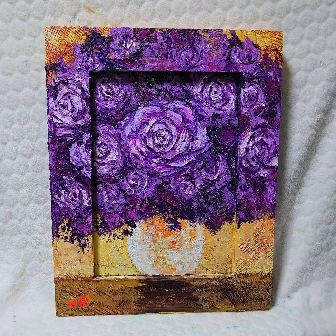 油絵 絵画 【雪の桜】