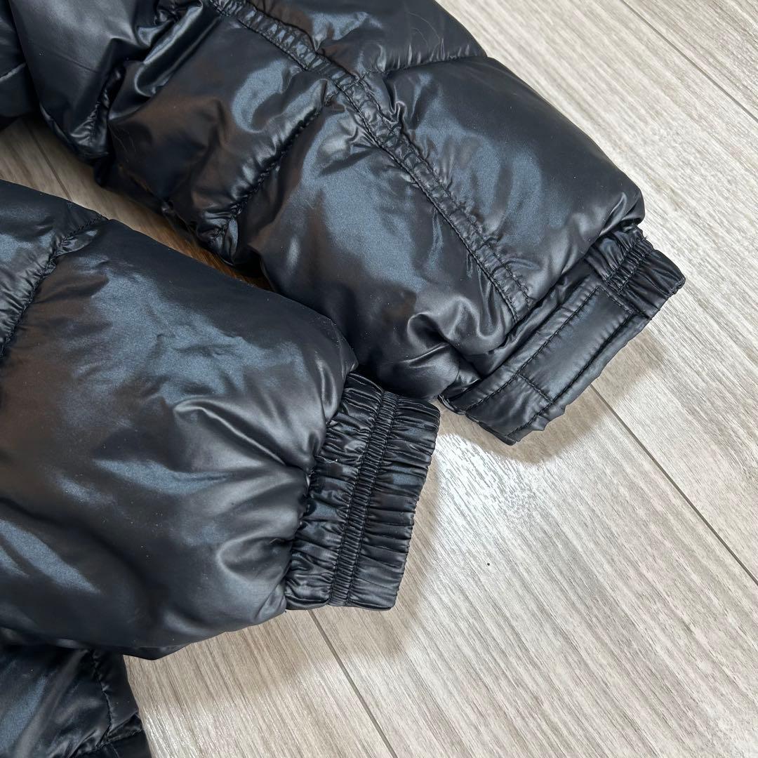 y2k CAMP7リアルファーダウン 光沢✨グランジ 肉厚 短丈 お兄系 S 黒