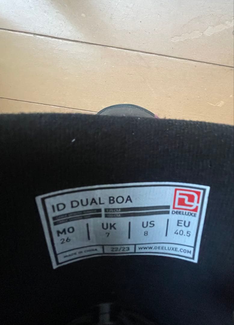 DEELUXE ID DUAL BOA 26.0cmスノーボードブーツ
