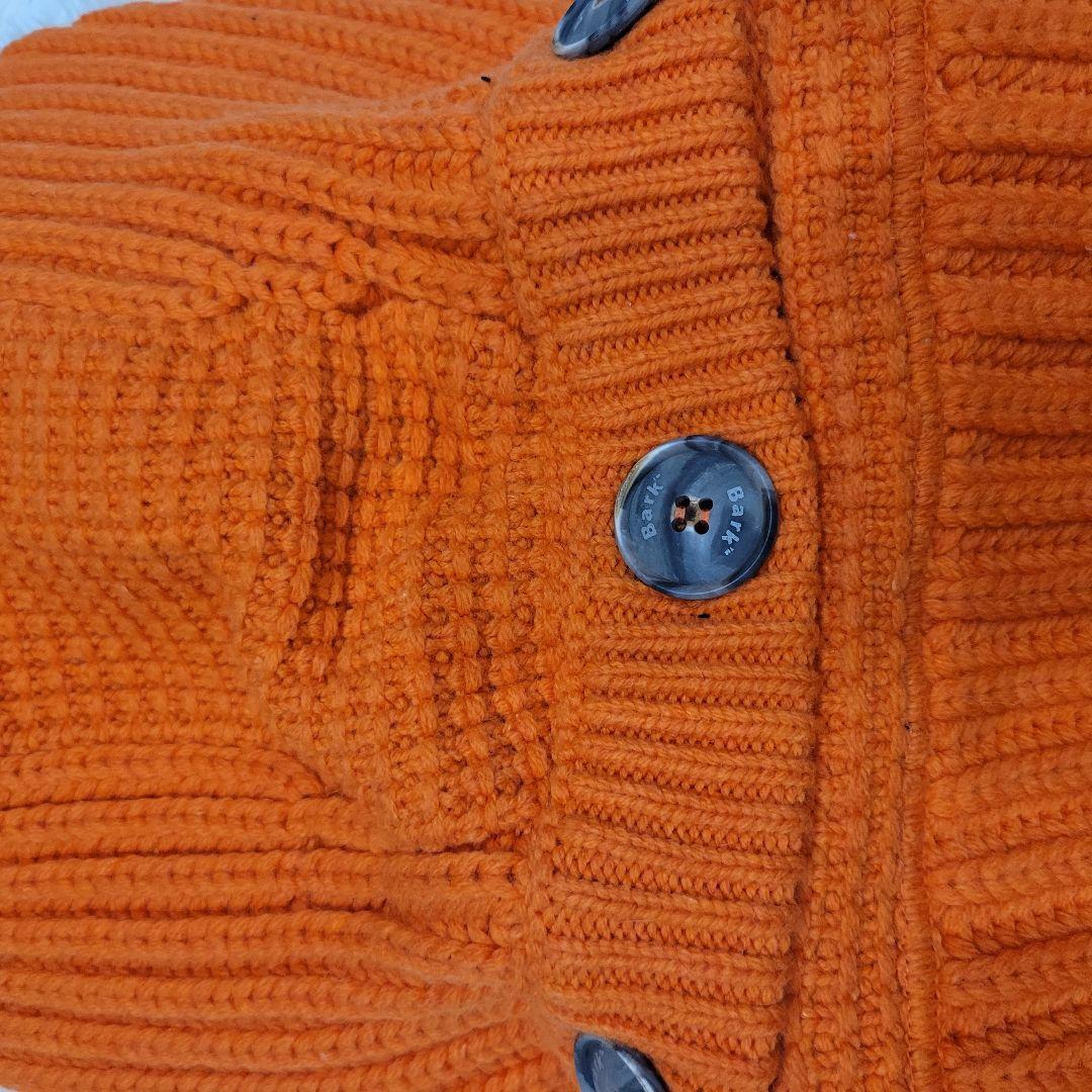 バーク オレンジ タグ付き ニット ガウン ダッフルコート ジャケット
