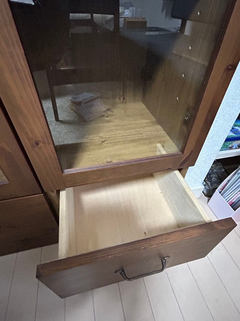 ウニコ unico オトゥール AUTEUR 食器棚　ガラスキャビネット　本棚