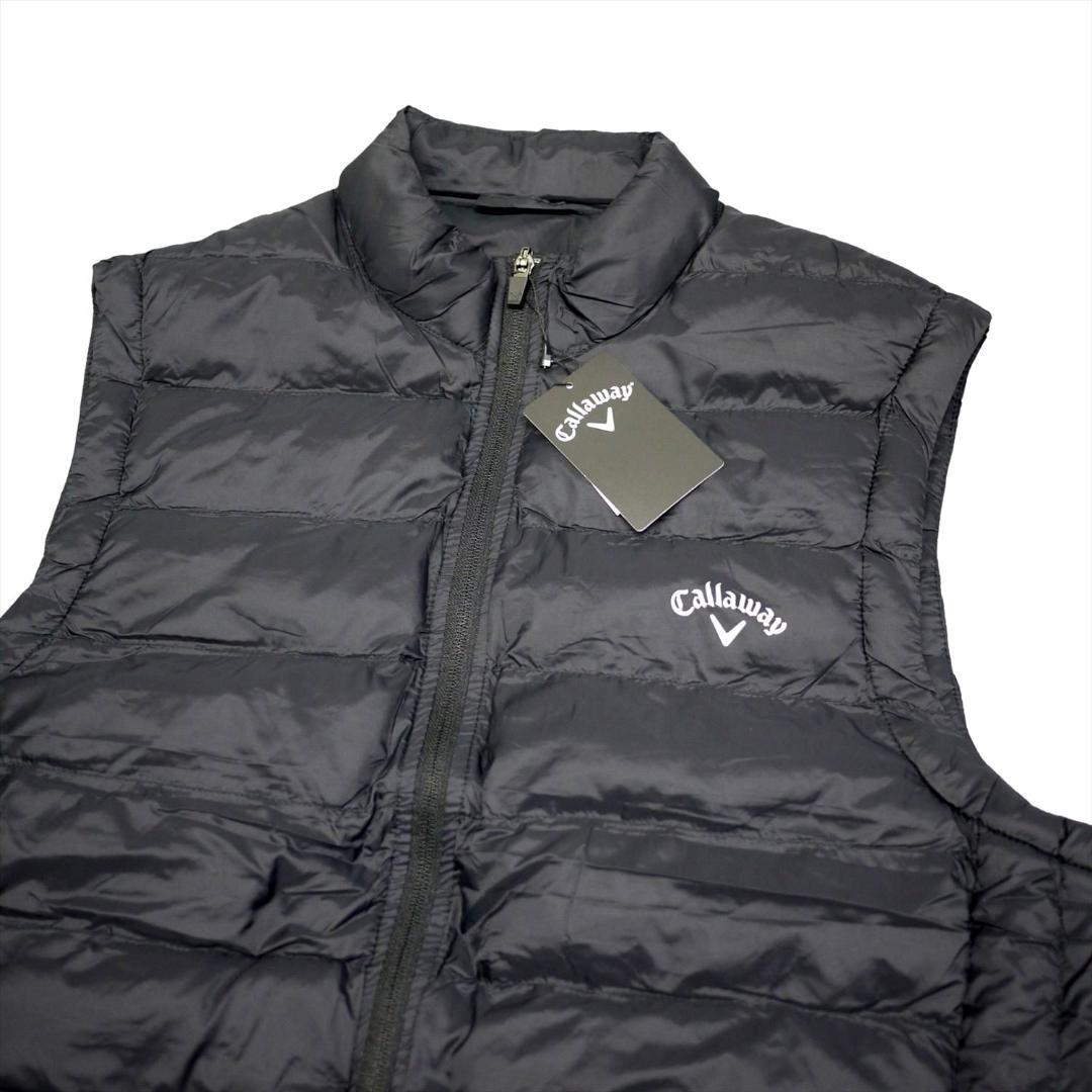 新品 Callaway キャロウェイ 中綿ダウン キルティング ベスト L 黒