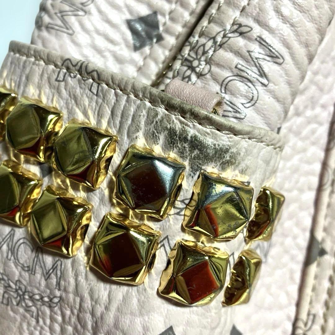 【廃盤品】MCM ヴィセトス パウダーピンク スタッズ リュック