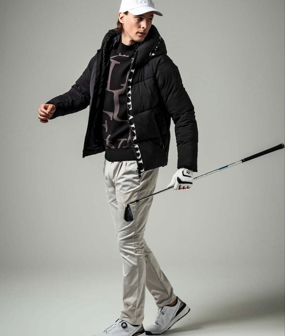 【完売品半額以下】LUXEAKMPLUSゴルフセンターロゴ中綿ジャケット