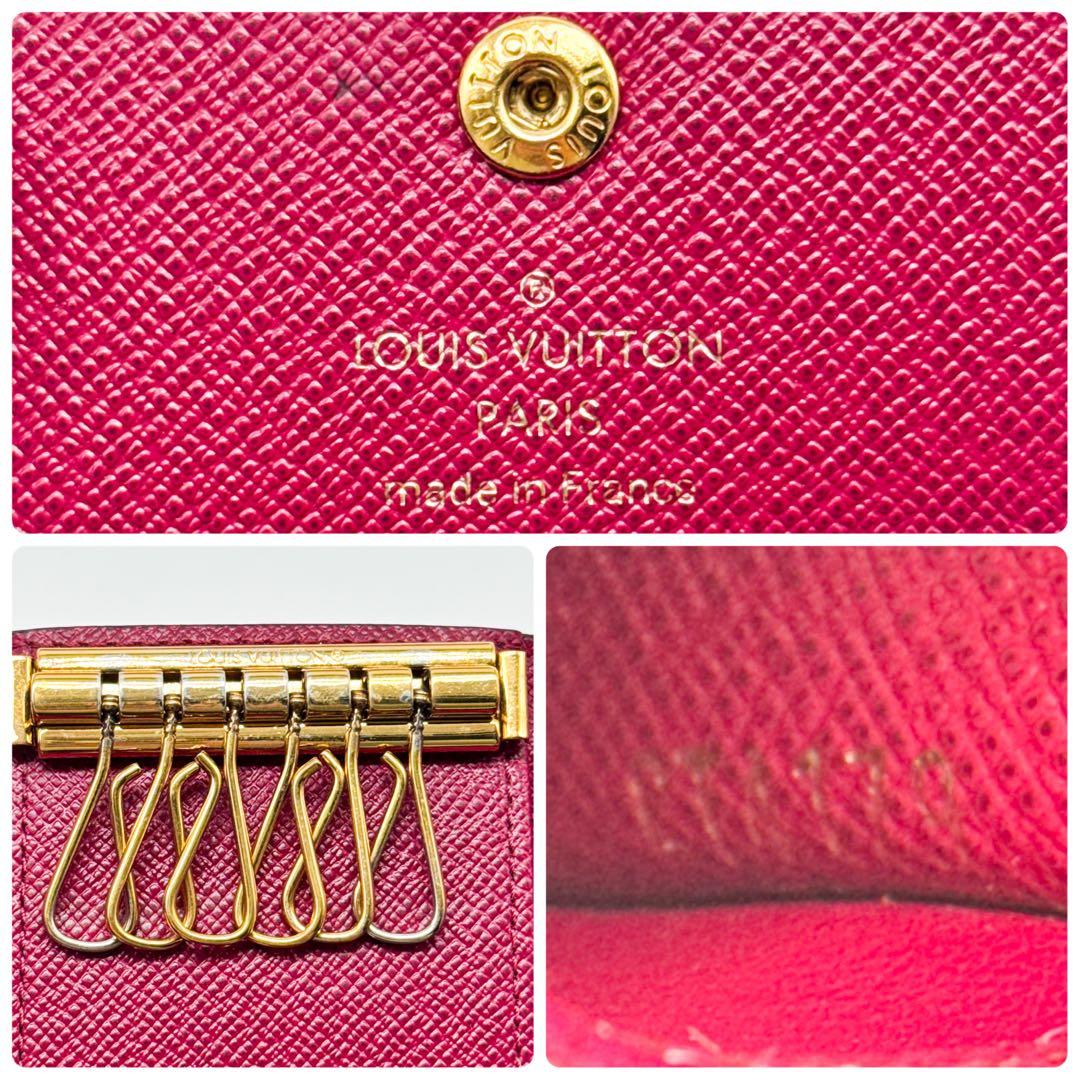 ルイヴィトン モノグラム キーケース キーホルダー ミュルティクレ６ 6連 茶色