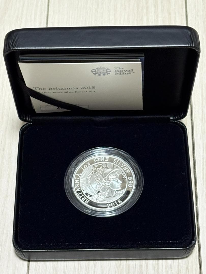 【新品】2018年 ブリタニア 1oz 銀貨(38.61mm)