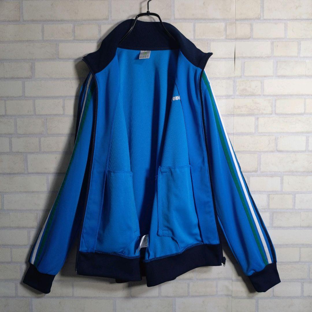 アディダス★あのちゃん着用モデル 刺繍ロゴ セットアップ 上下 青×紺 L