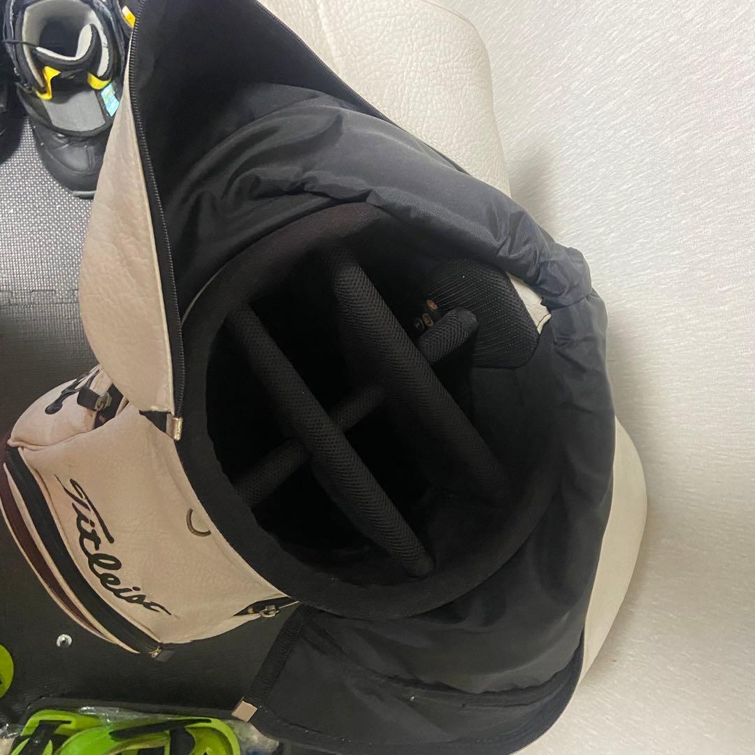 タイトリスト キャディバッグ レザー ホワイト