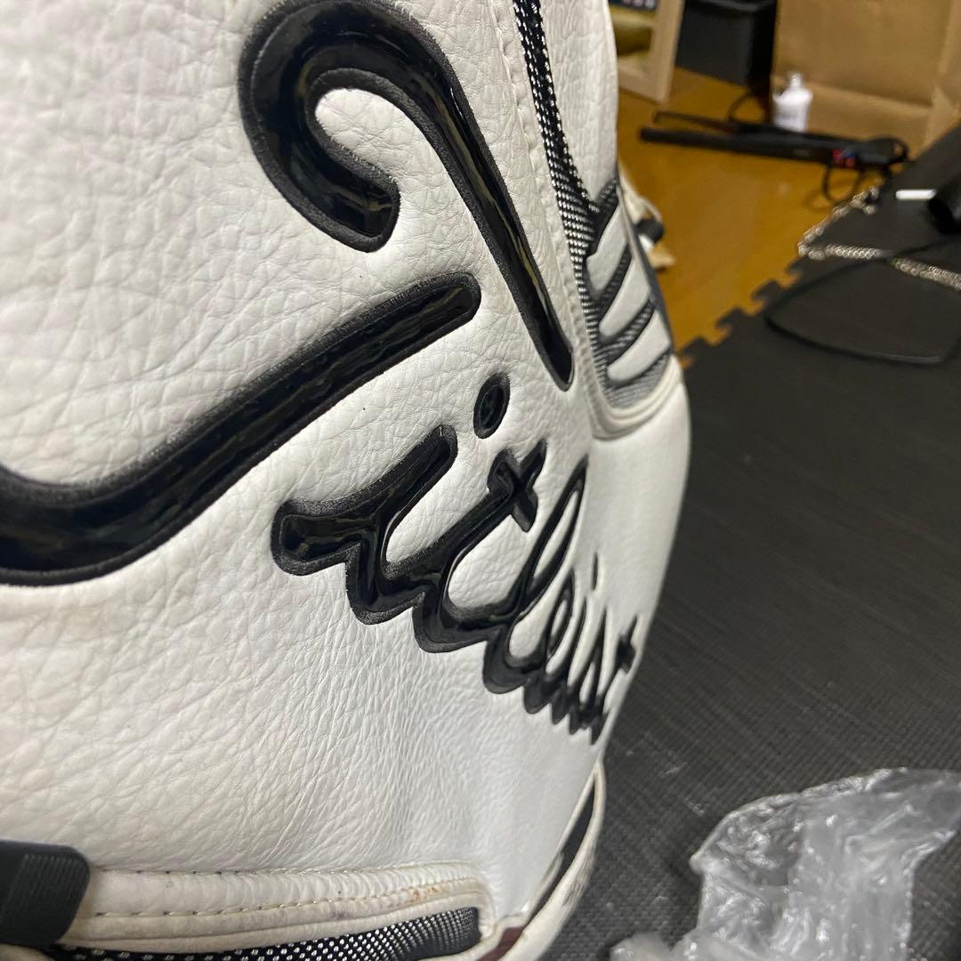 タイトリスト キャディバッグ レザー ホワイト