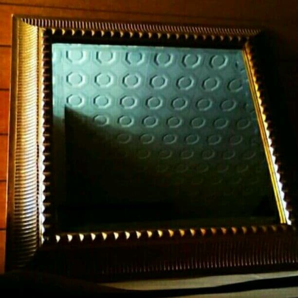 アンティーク ゴールド 壁掛け ミラー 鏡 ビンテージ 昭和 レトロ インテリア