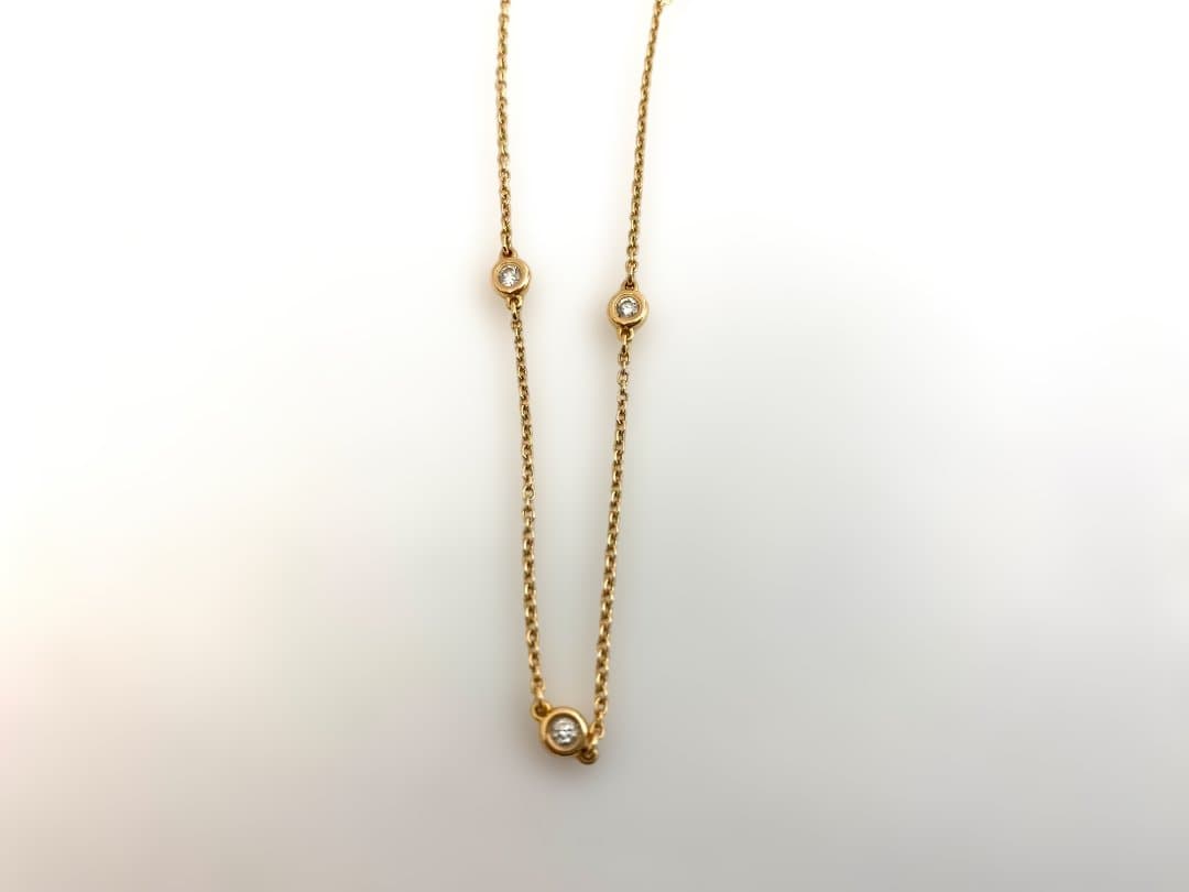 10日まで限定値下げ ティファニー バイザヤード 3Pダイヤ ブレスレット PG