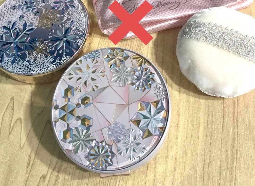 スノービューティー ポーチ パフ コンパクト フェイスパウダー - メルカリ