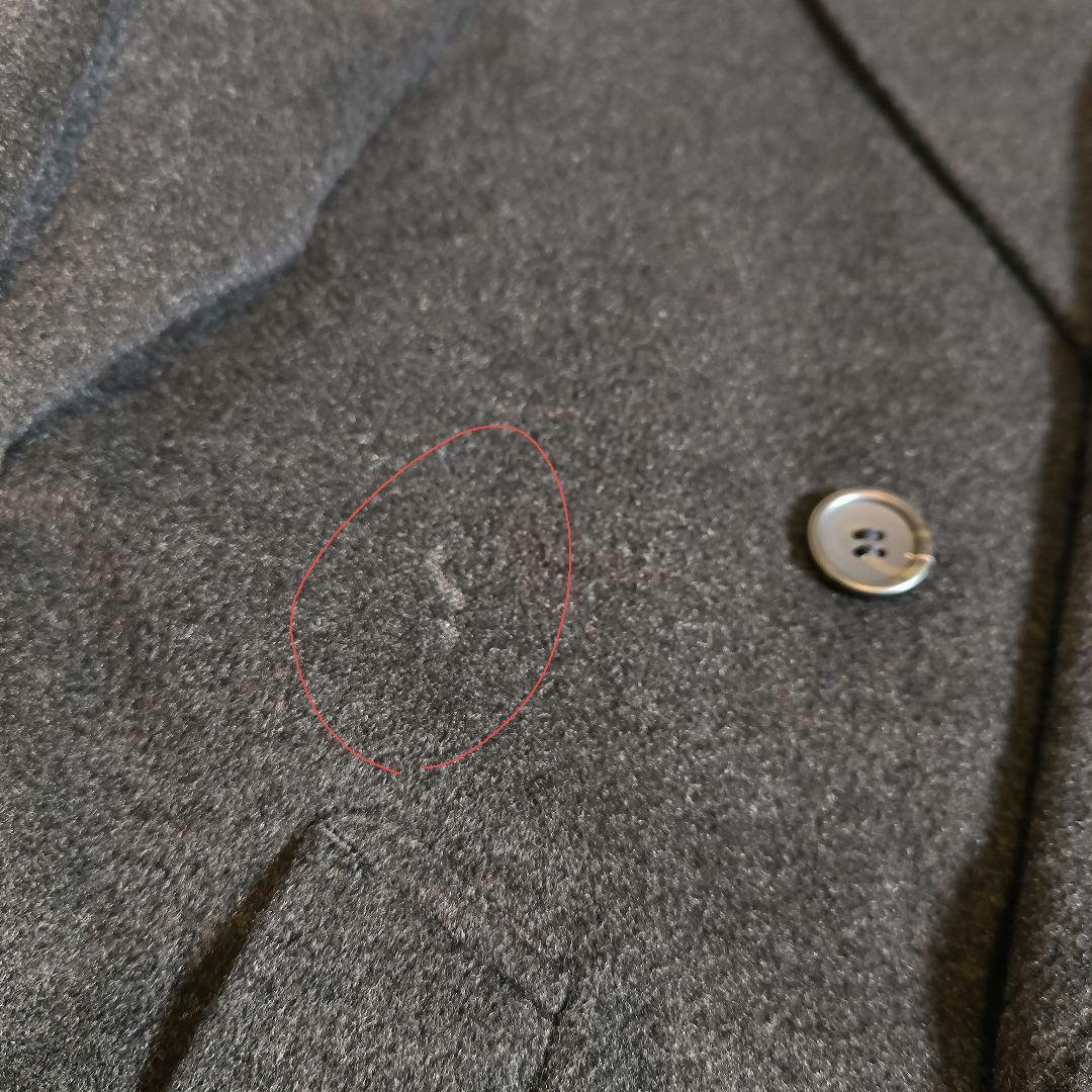 【定価 10万】カシミヤ100% メンズ チェスターコート ダブルブレスト高級