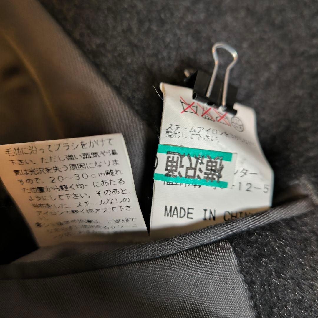 【定価 10万】カシミヤ100% メンズ チェスターコート ダブルブレスト高級