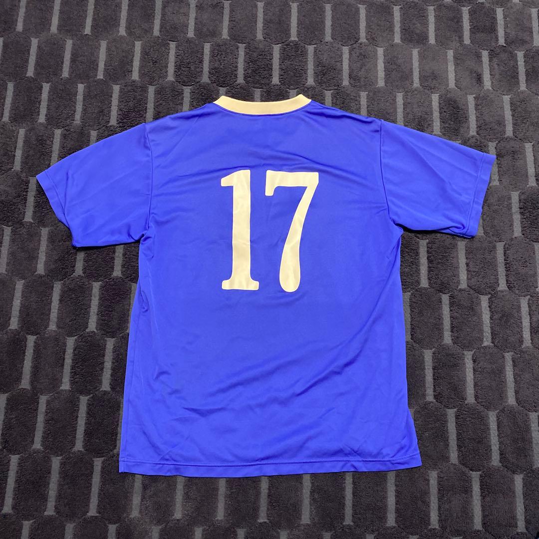 TEIKYO サッカーユニ 17番 青色