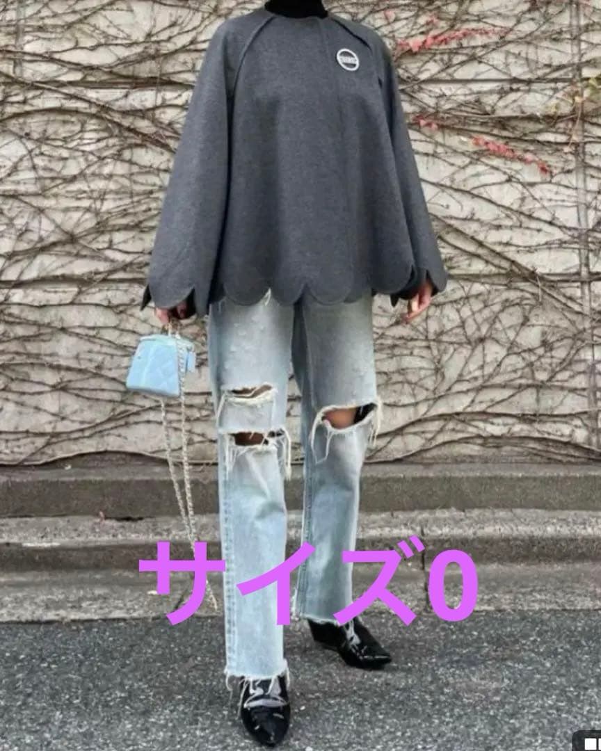 シーニュ cygne スカラップケープSophie＋グレー0