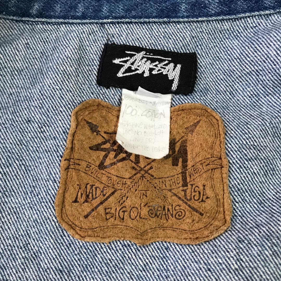 h*l様 【希少】美品80's stussy デニムジャケット 黒タグ Mサイズ