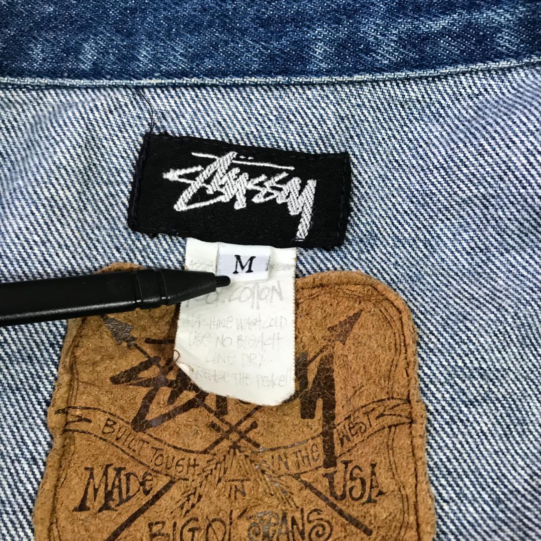 h*l様 【希少】美品80's stussy デニムジャケット 黒タグ Mサイズ