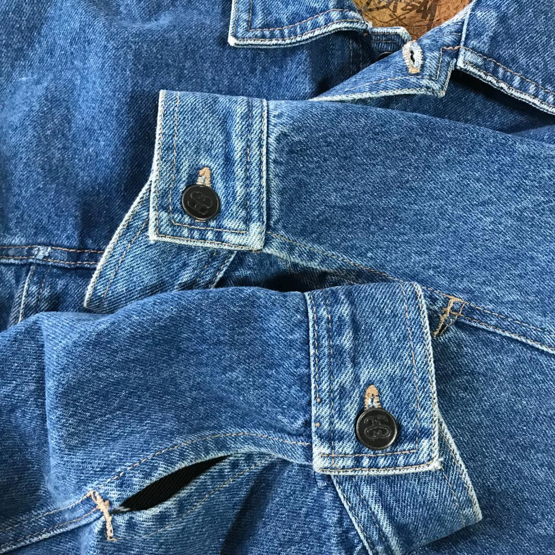 h*l様 【希少】美品80's stussy デニムジャケット 黒タグ Mサイズ