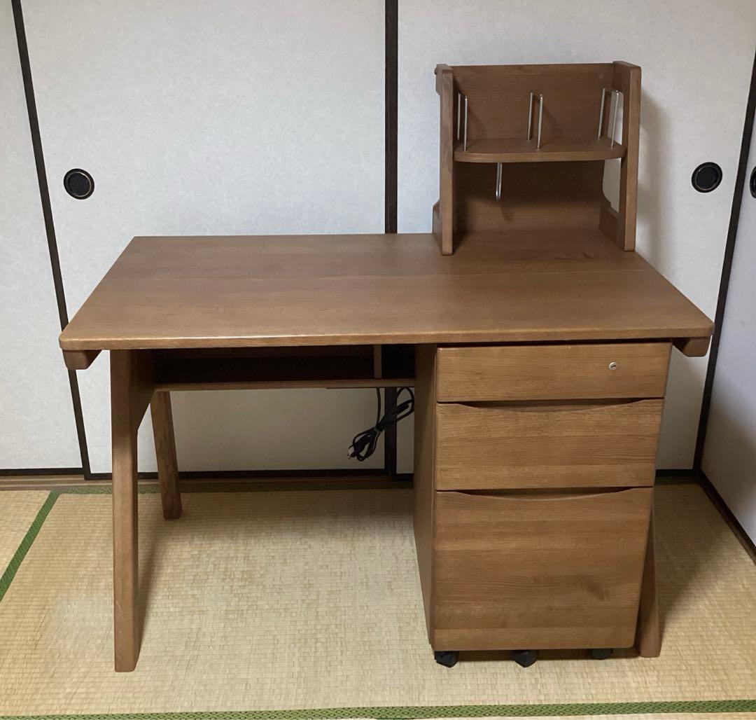 ①デスク本体　カリモク家具　ピュアナチュール　学習机
