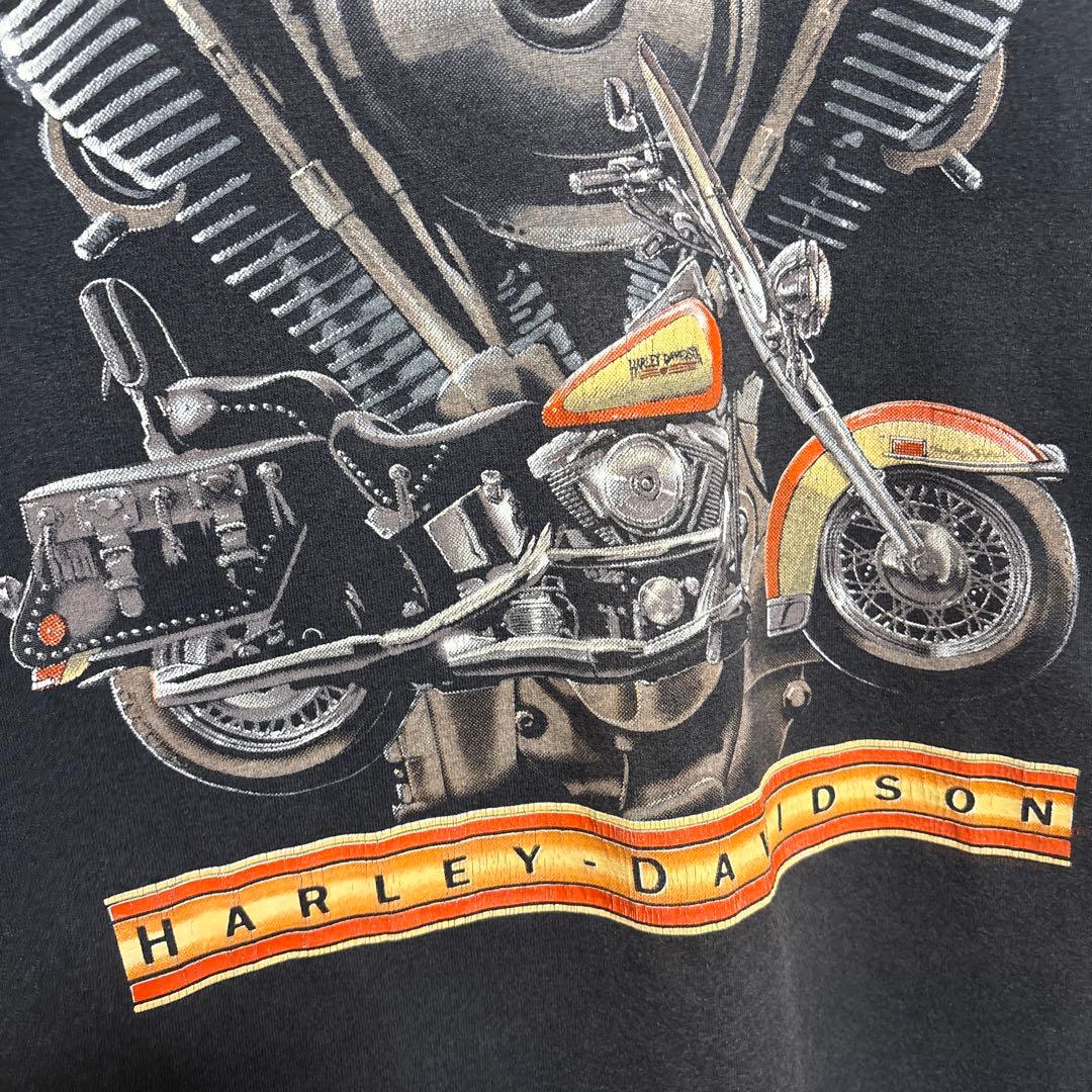 90s ハーレーダビッドソンBLOCKHEAD ノースリーブ シングルステッチ