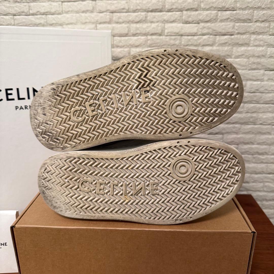最終値下げ！正規CELINE ブロックスニーカー ウェッジアウトソール