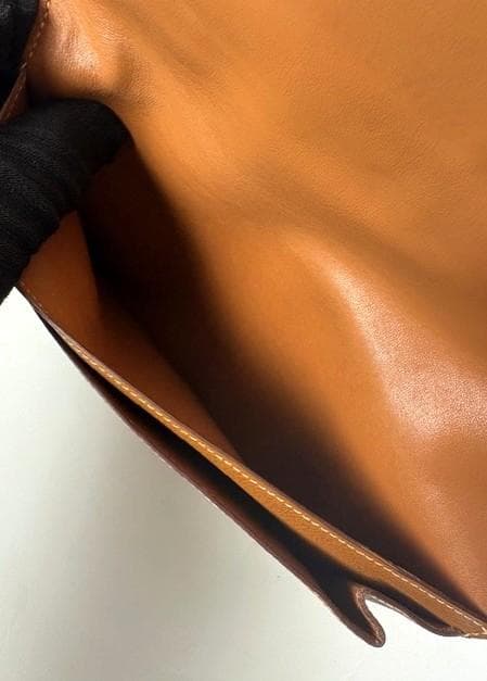 ◆HERMES◆エルメス◆ドゴンGM/ゴールド×ゴールド金具/シェーブル