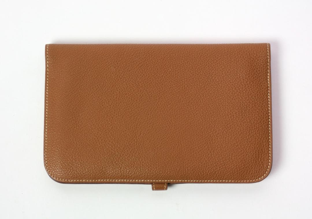 ◆HERMES◆エルメス◆ドゴンGM/ゴールド×ゴールド金具/シェーブル