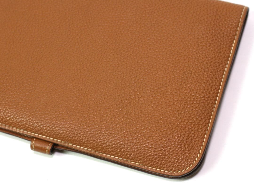 ◆HERMES◆エルメス◆ドゴンGM/ゴールド×ゴールド金具/シェーブル