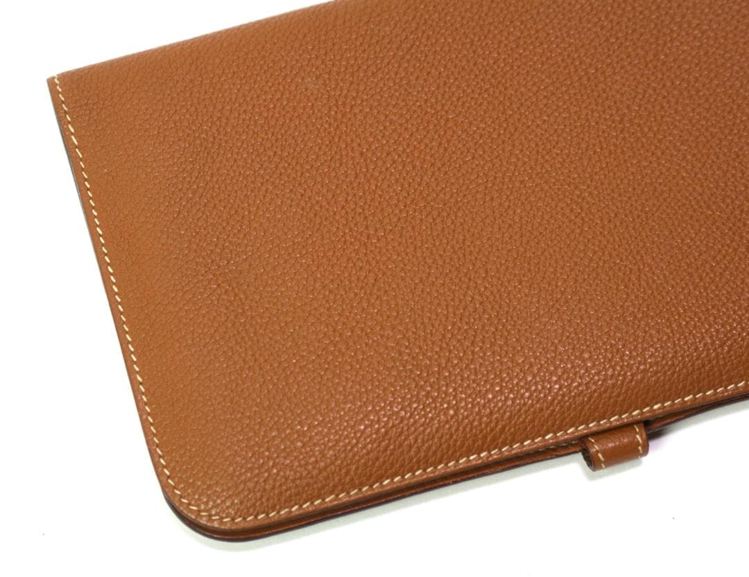 ◆HERMES◆エルメス◆ドゴンGM/ゴールド×ゴールド金具/シェーブル