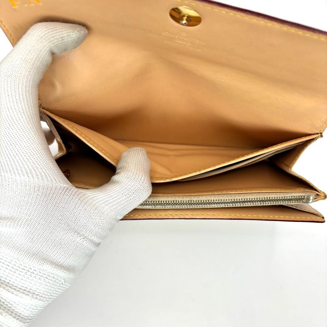 正規品 ルイヴィトン サラ マルチカラー 折り財布 総柄 pvc レザー ボタン