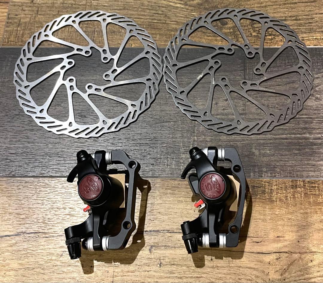 新品未使用 Avid BB5 前後セット　ローター付　surly bluelug