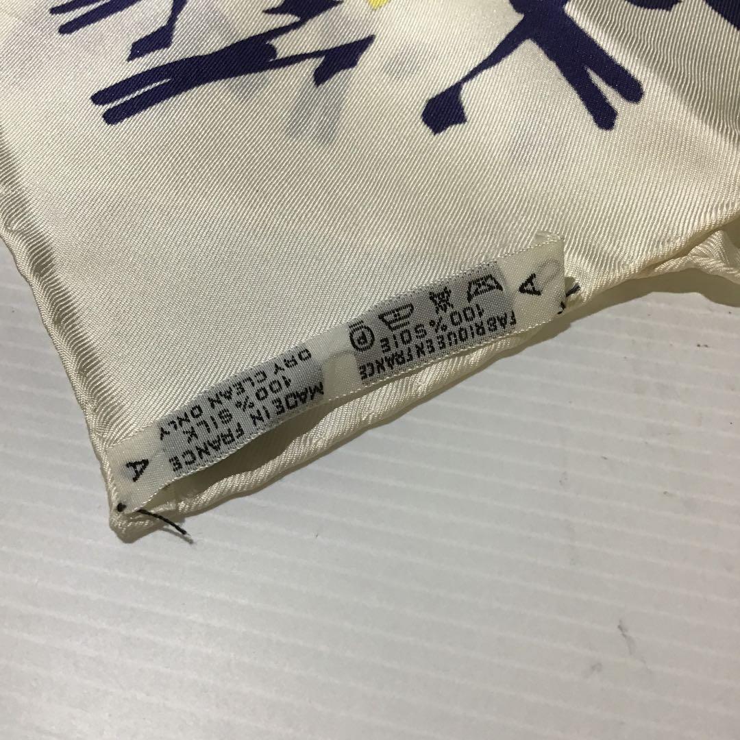 112897 エルメス カレ90 EN COURSE シルク 未使用品