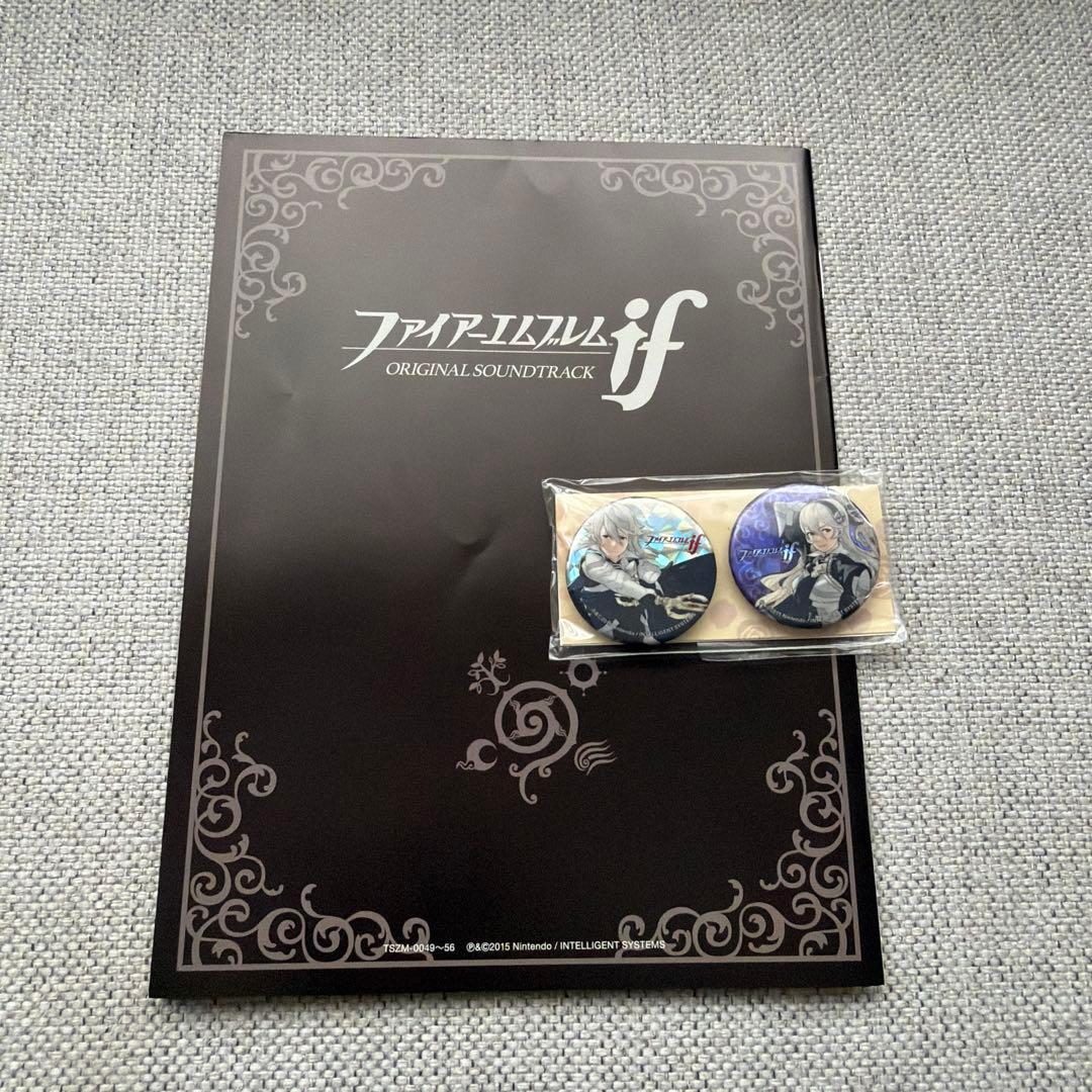 ファイアーエムブレムif オリジナルサウンドトラック　　缶バッジ付き