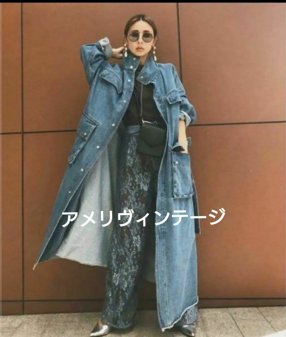 AMERI DENIM WORK LONG COAT デニムコート L108318411 - ジャケット
