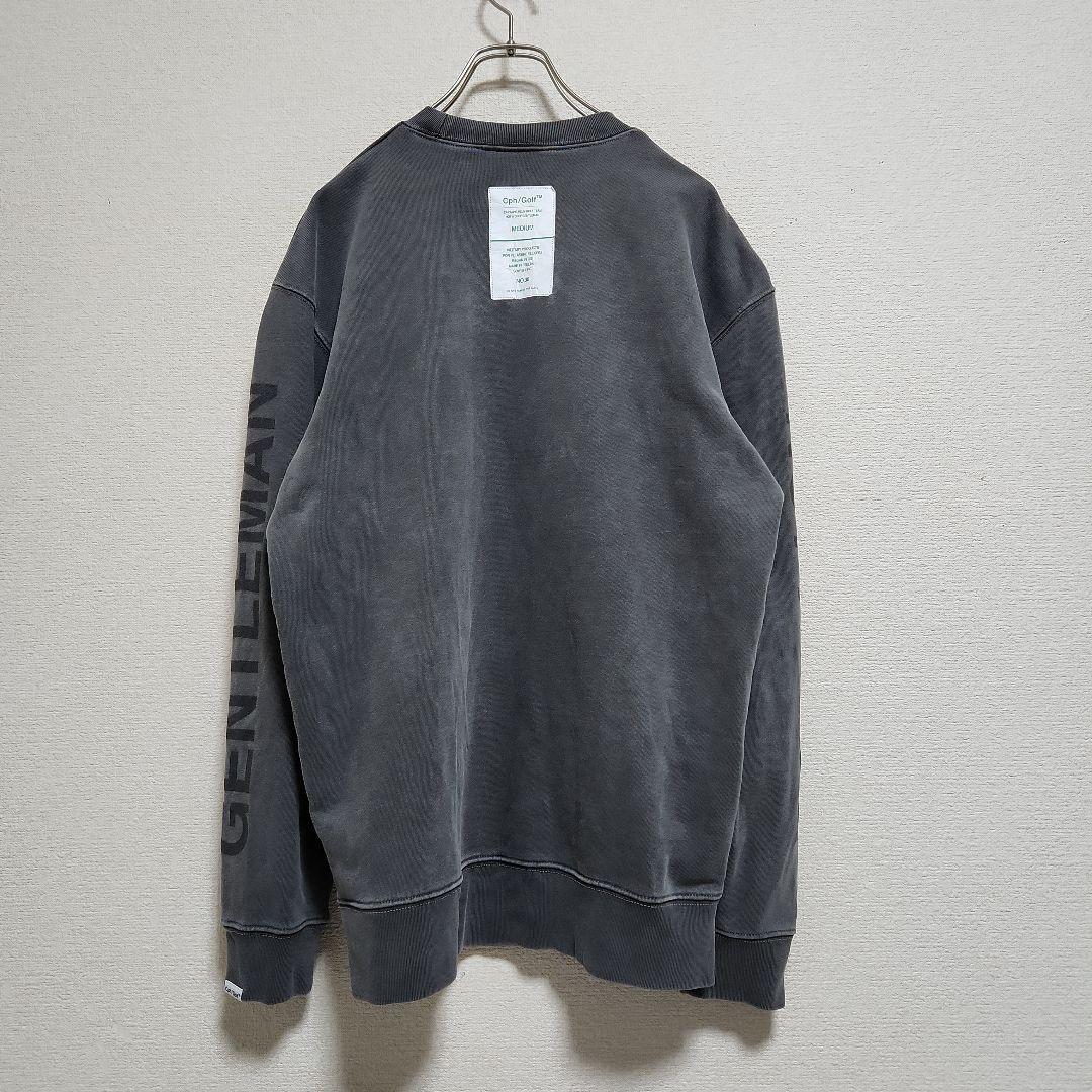 ☆CPH/GOLF™☆スウェット腕ロゴトレーナーデニム調グレーメンズM ☆CPH/