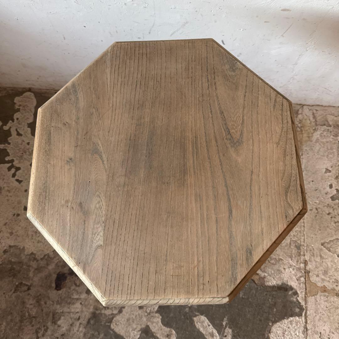 年末・年始SALE 八角形サイドテーブル ローテーブル　コーヒーテーブル
