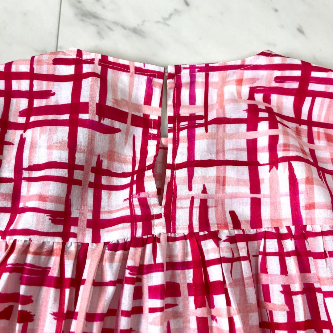 22SS✨ マーレット ソリマン S ティアードワンピース チェック ピンク