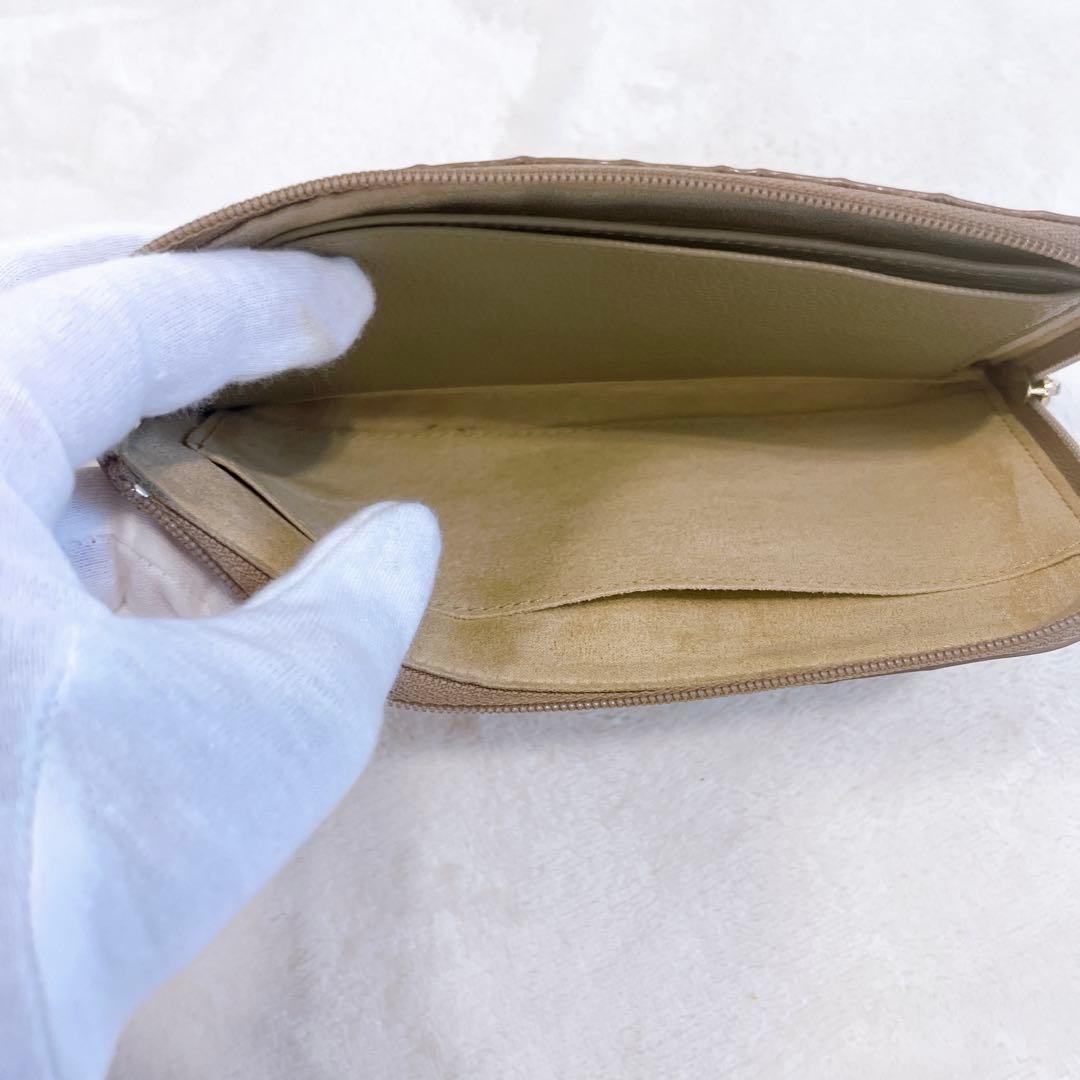 ATAO　財布　リモヴィトロ　アドリアエメラルド　L字ジップ　金ロゴ