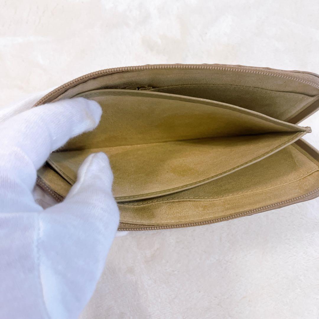 ATAO　財布　リモヴィトロ　アドリアエメラルド　L字ジップ　金ロゴ