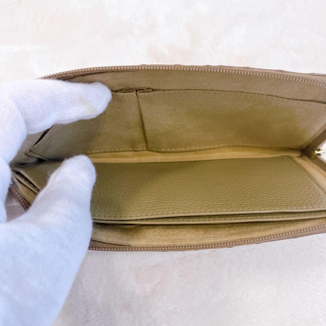 ATAO　財布　リモヴィトロ　アドリアエメラルド　L字ジップ　金ロゴ