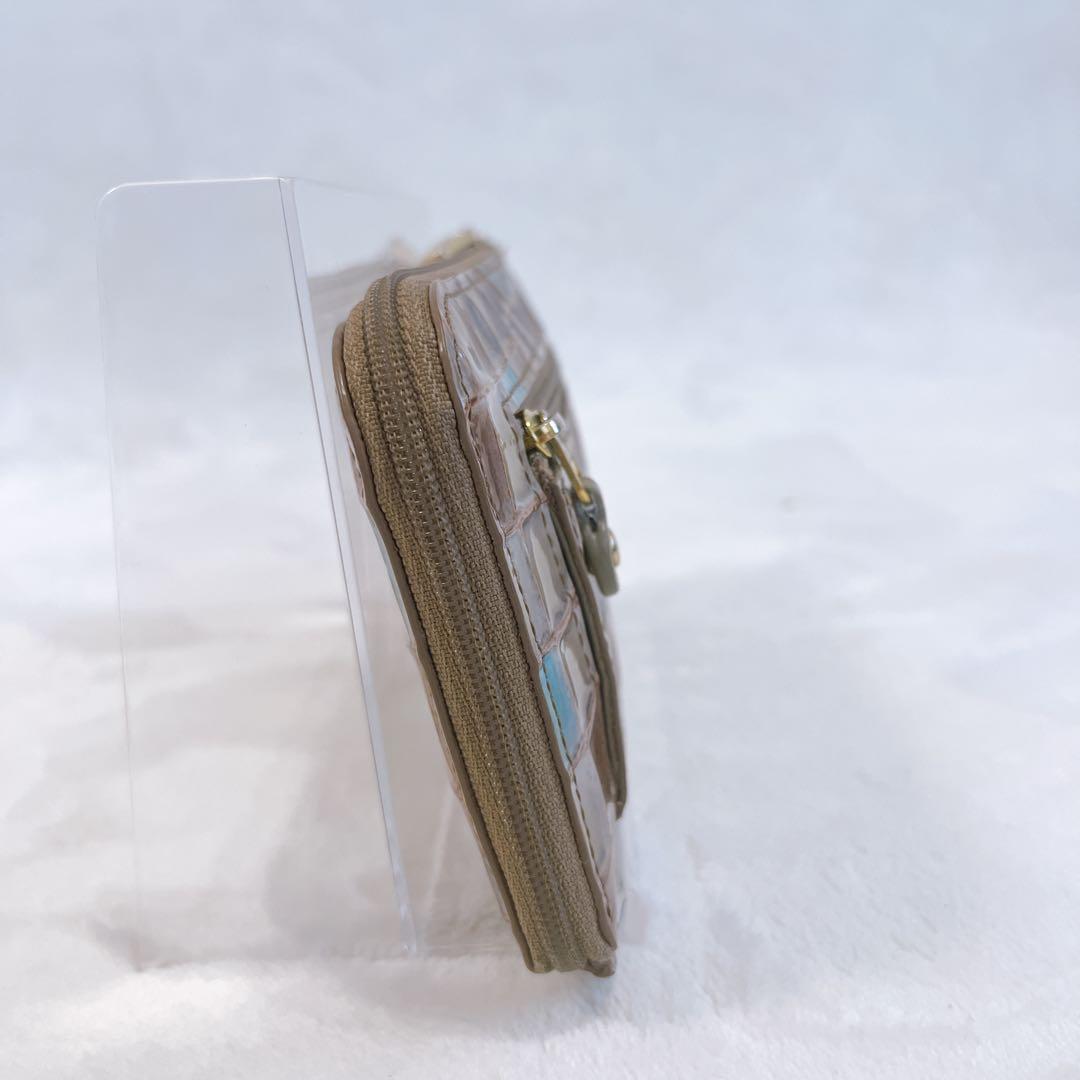 ATAO　財布　リモヴィトロ　アドリアエメラルド　L字ジップ　金ロゴ