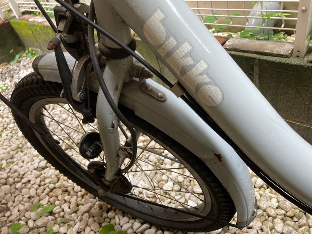 [直取引希望]bikke　電動アシスト自転車 バッテリー　充電器 鍵2個ブルー