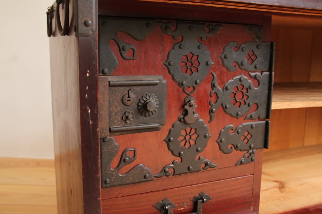 棚　2段　木製　収納棚　古道具　古家具　ビンテージ　アンティーク　レトロ