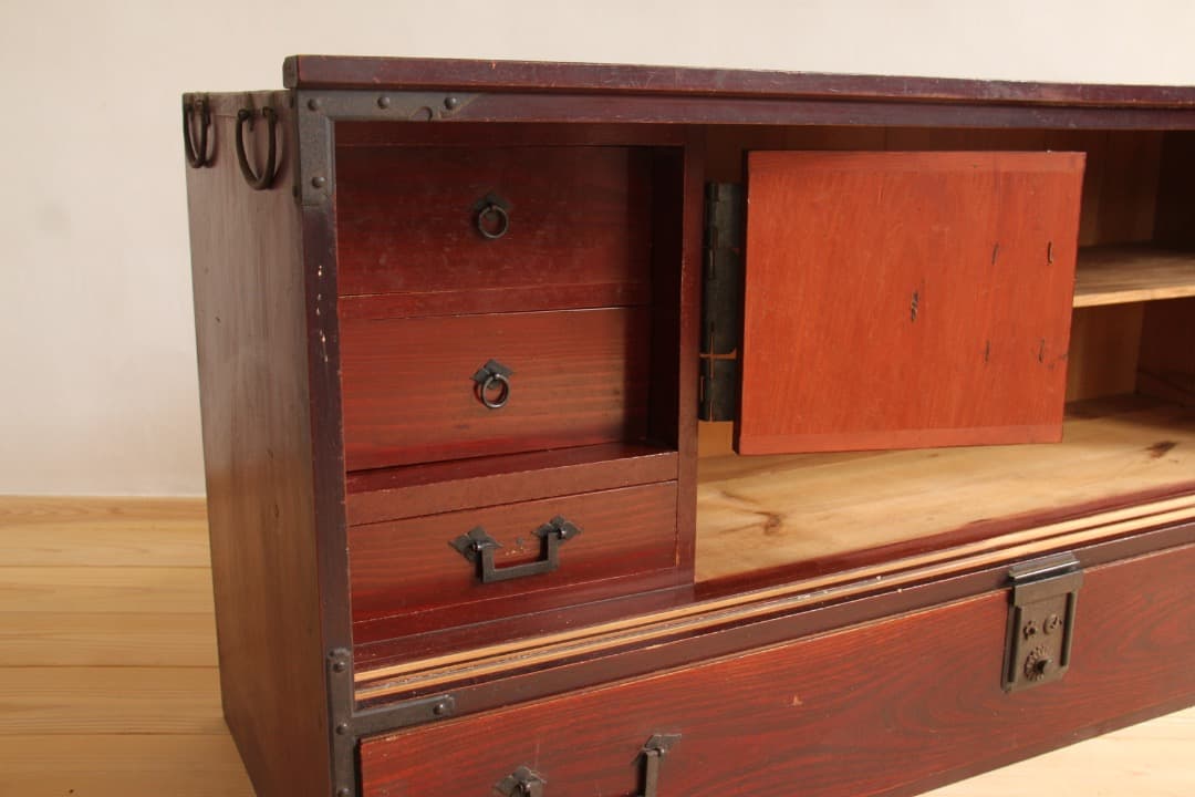 棚　2段　木製　収納棚　古道具　古家具　ビンテージ　アンティーク　レトロ