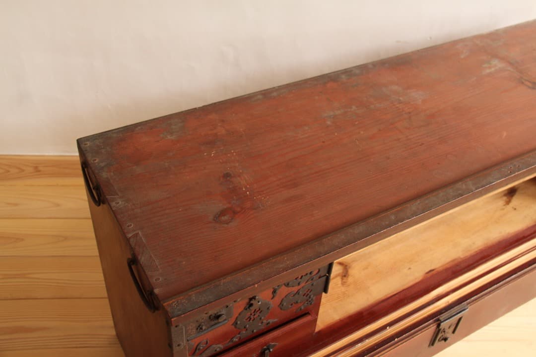 棚　2段　木製　収納棚　古道具　古家具　ビンテージ　アンティーク　レトロ