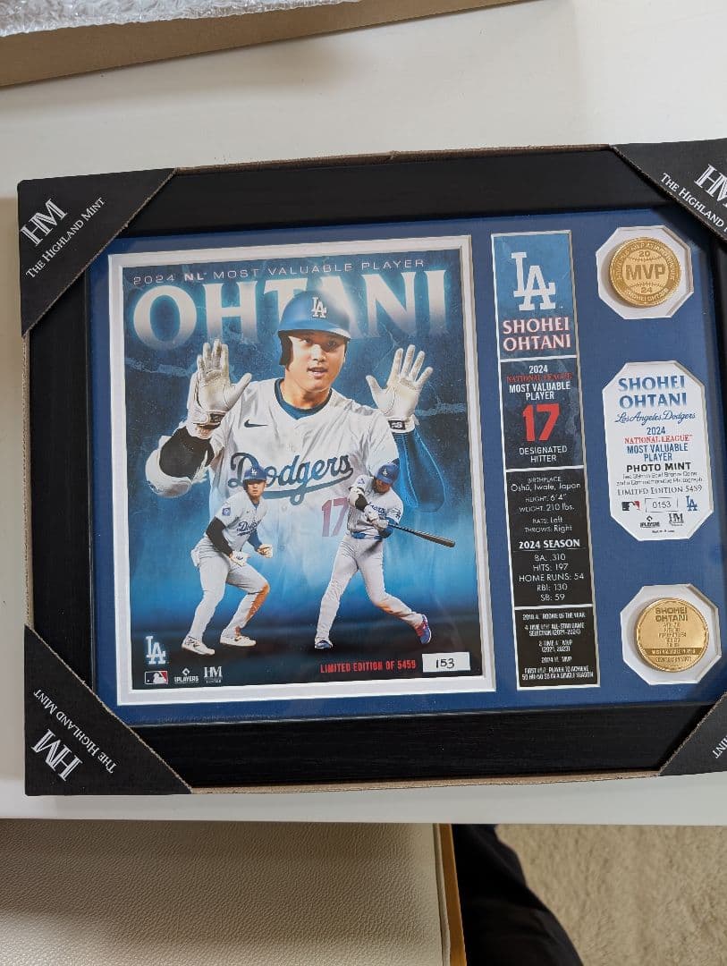 ドジャース 大谷翔平 2024 NL MVP 受賞記念 ダブルコインフォトミント