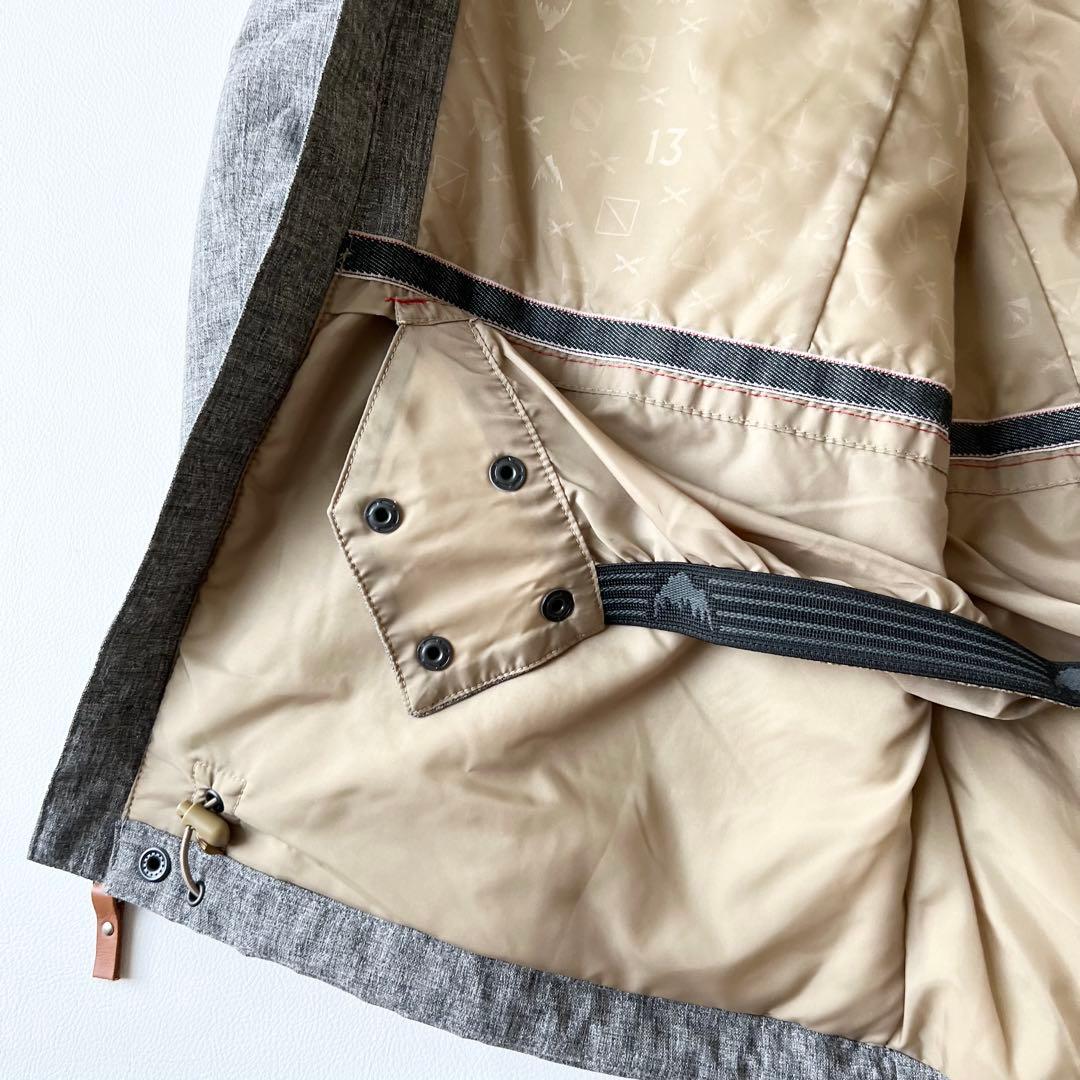 3251【美品】バートン　ジャケット 無地 COVERT サーモライト グレー