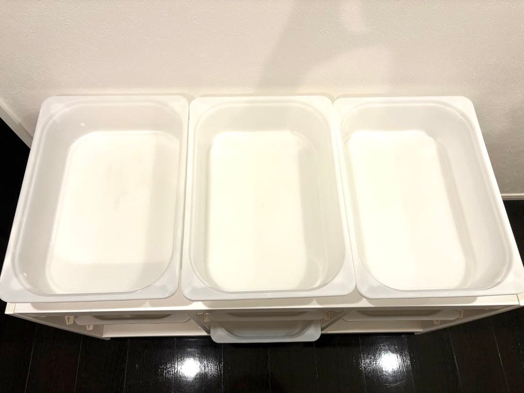 IKEA ★ トロファスト ホワイト 収納ボックス付き