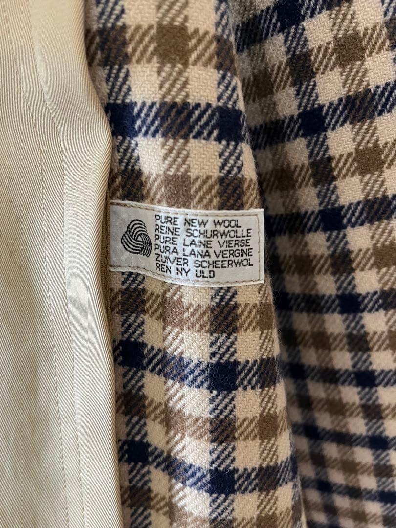 アクアスキュータムバルマカーンコート　ステンカラー　英国製　Aqua5 美品